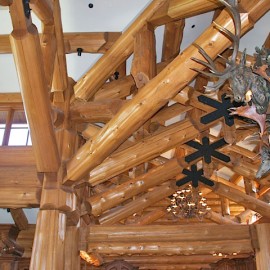 Latewood Finished Log Home - Wyoming