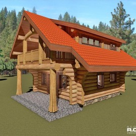 Cascade Handcrafted Log Homes - 833 The Riverside