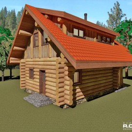 Cascade Handcrafted Log Homes - 833 The Riverside