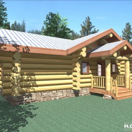 Cascade Handcrafted Log Homes - 876 Rancher
