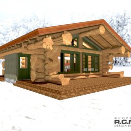 Cascade Handcrafted Log Homes - 702 Tyrol Cabin