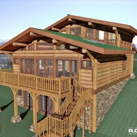 Cascade Handcrafted Log Homes - 1451 Bosworth