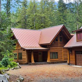 Glacier Log Home - Washington
