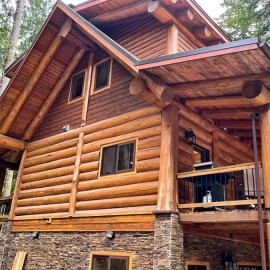 Glacier Log Home - Washington