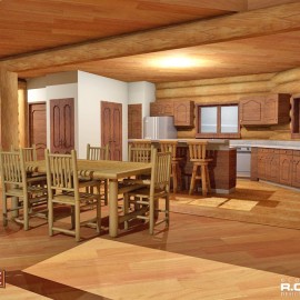 Cascade Handcrafted Log Homes - Hemlock - 2nd Floor Plan