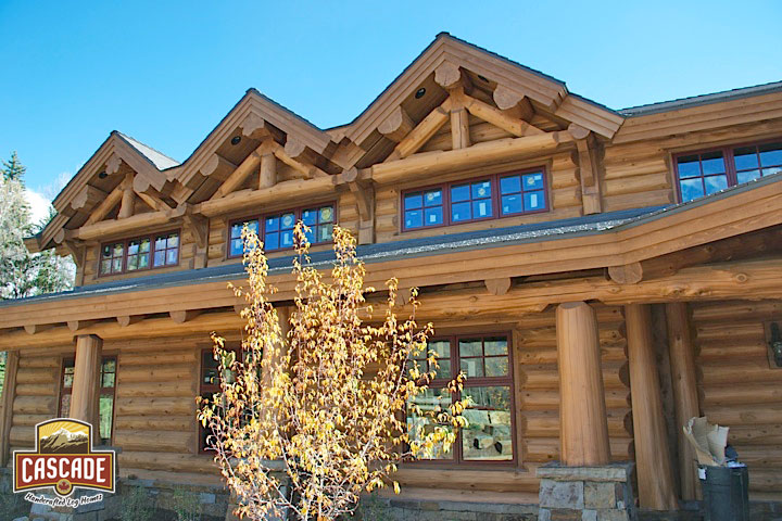 Latewood Finished Log Home - Wyoming