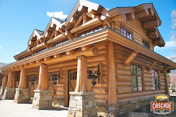 Latewood Finished Log Home - Wyoming