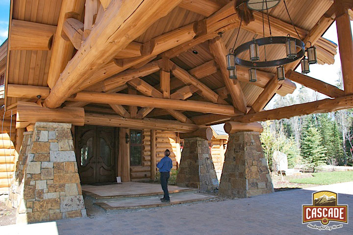 Latewood Finished Log Home - Wyoming
