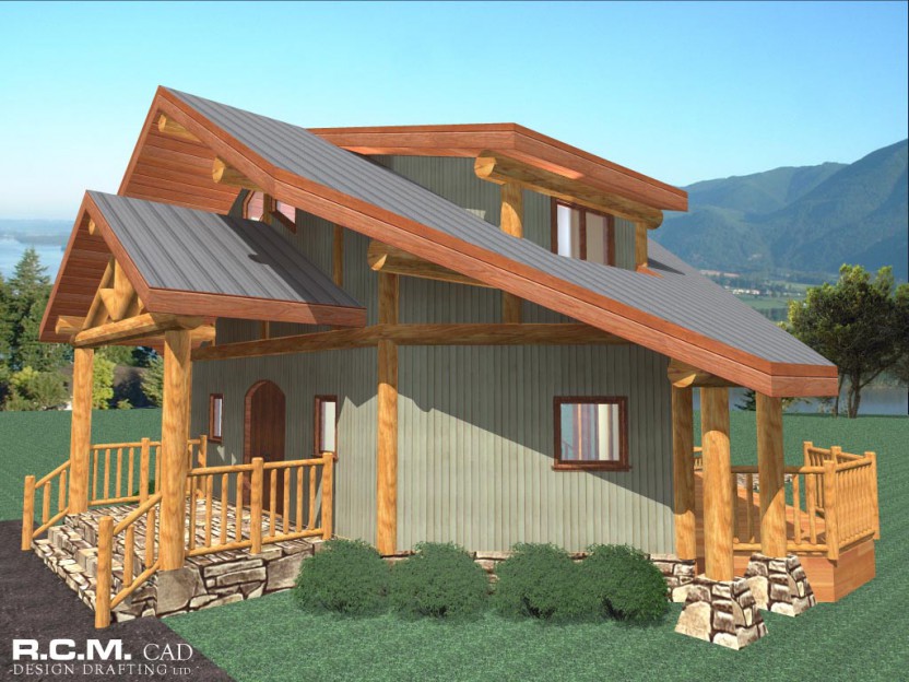 Latewood Post & Beam Log Home - Cascade Handcrafted Log Homes