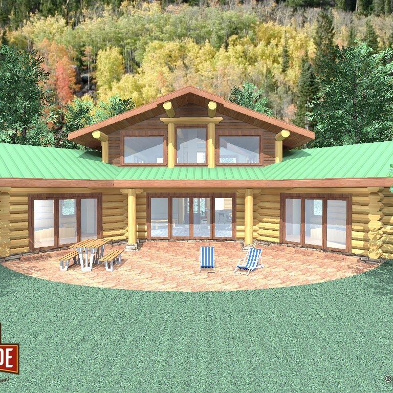 Cascade Handcrafted Log Homes – 1842 Queenstown Cascade Handcrafted Log Homes - 1842 Queenstown
