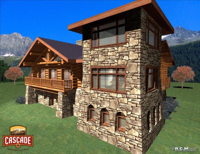 Cascade Handcrafted Log Homes - 1930 Medieval Castle
