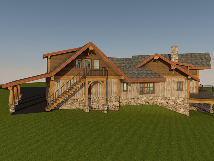 Cascade Handcrafted Log Timber Home