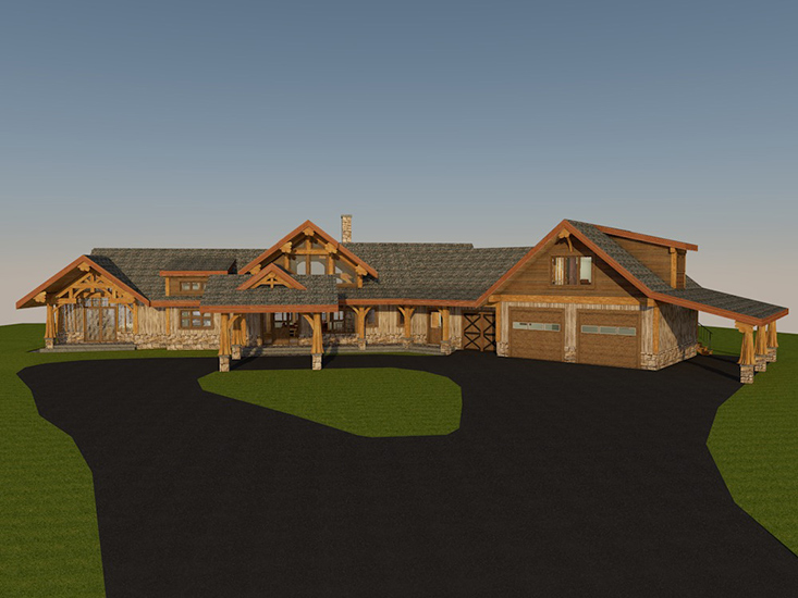 Cascade Handcrafted Log Timber Home
