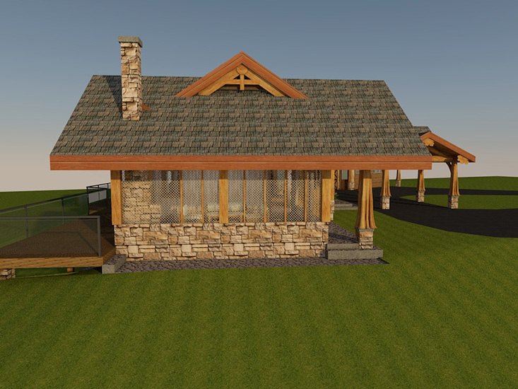 Cascade Handcrafted Log Timber Home