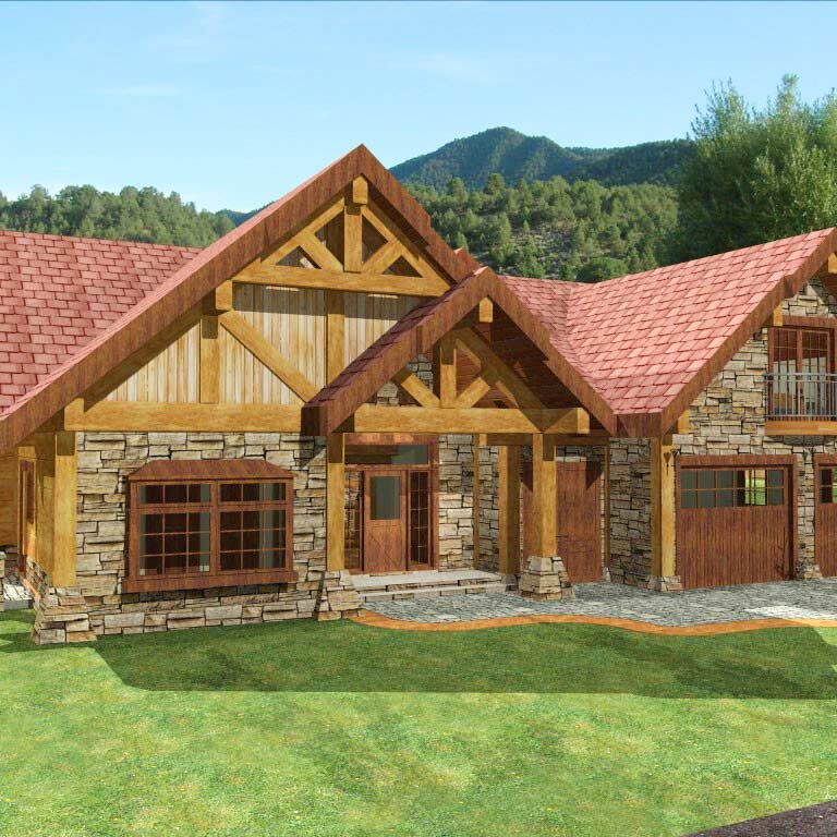 Cascade Handcrafted Log Homes - 3525 Aspen Glen