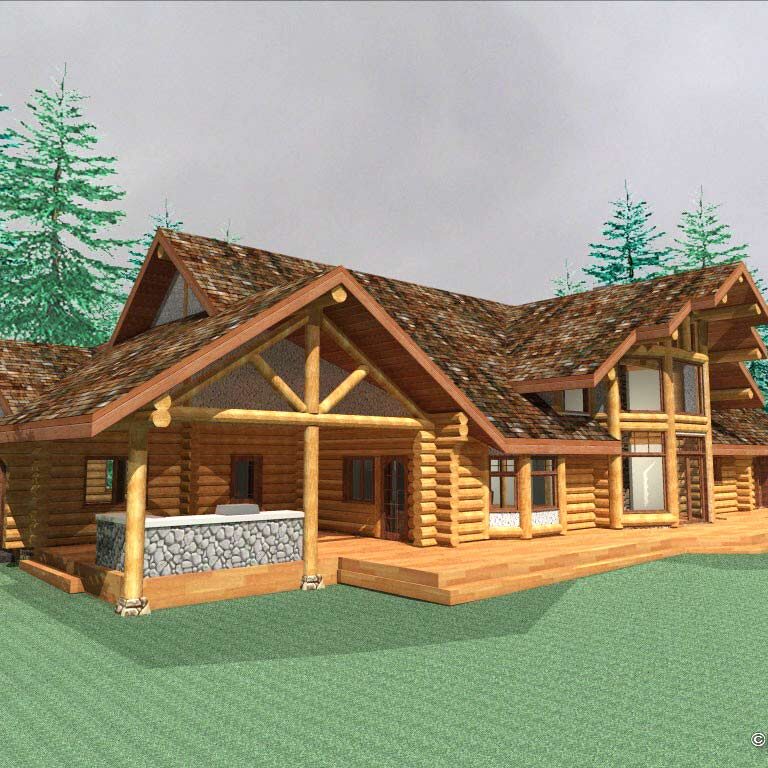 Cascade Handcrafted Log Homes – 3754 Rupp Cascade Handcrafted Log Homes - 3754 Rupp