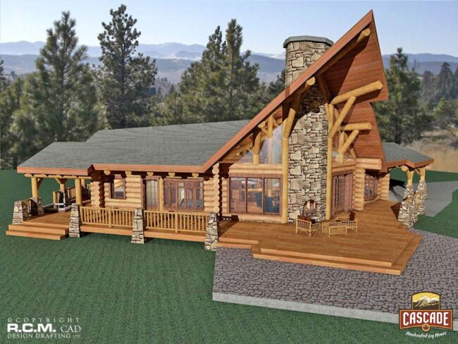 Cascade Handcrafted Log Homes - 1880 Flight