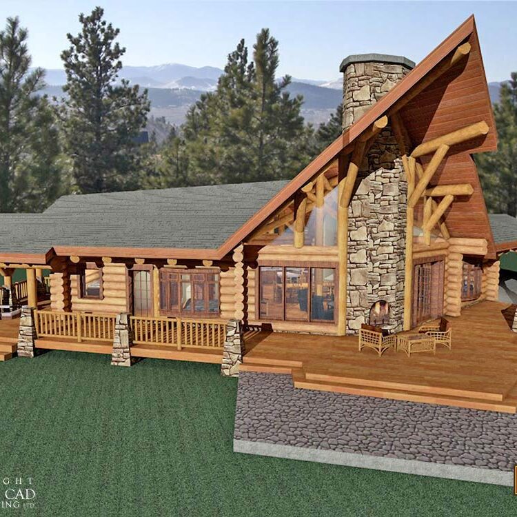 Cascade Handcrafted Log Homes – 1880 Flight Cascade Handcrafted Log Homes - 1880 Flight