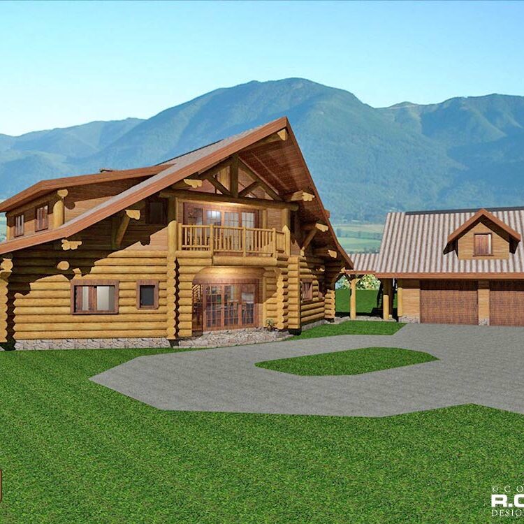Cascade Handcrafted Log Homes – 3037 El Condor Cascade Handcrafted Log Homes - 3037 El Condor