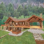 Nicola Lake log home plan