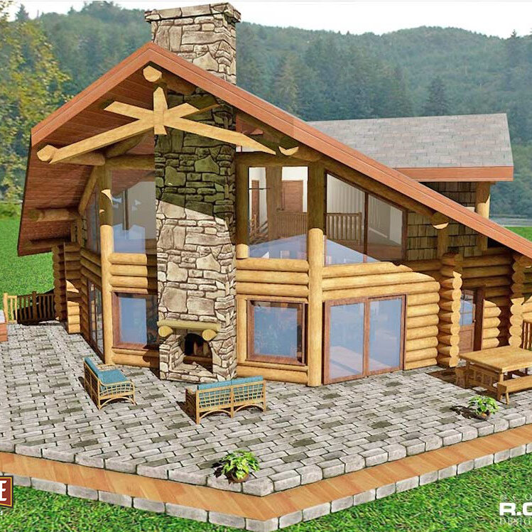 Cascade Handcrafted Log Homes - Hemlock - 2nd Floor Plan