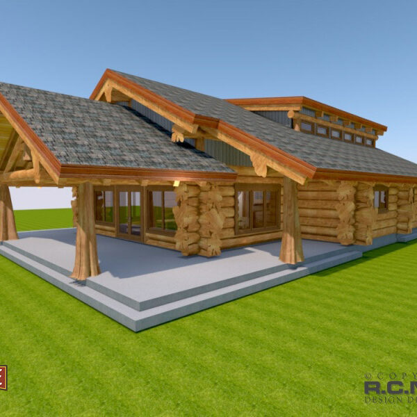 Cascade Log Homes - 2390 The Powell