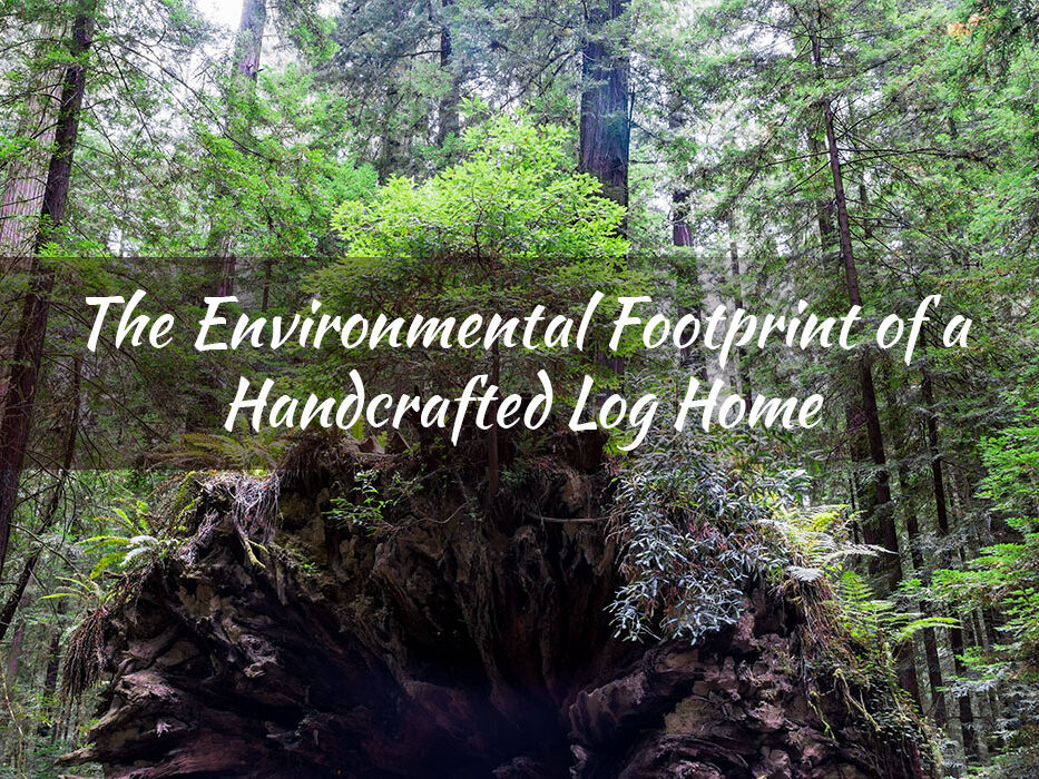 The Environmental Footprint of a Handcrafted Log Home The Environmental Footprint of a Handcrafted Log Home