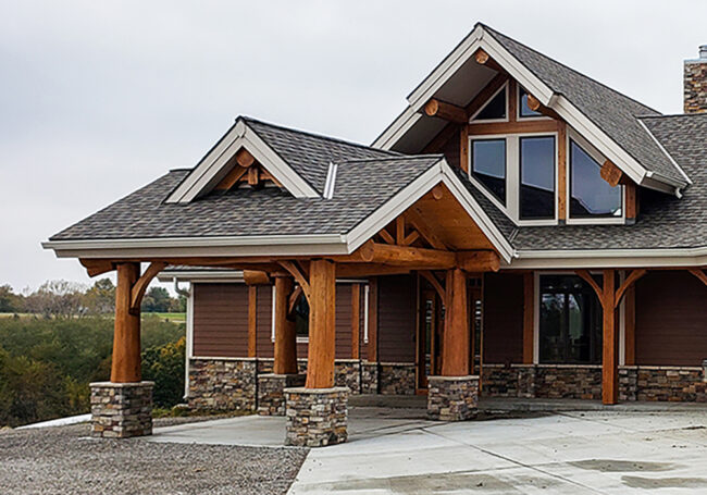 Shipping log homes to the US - Cascade Handcrafted