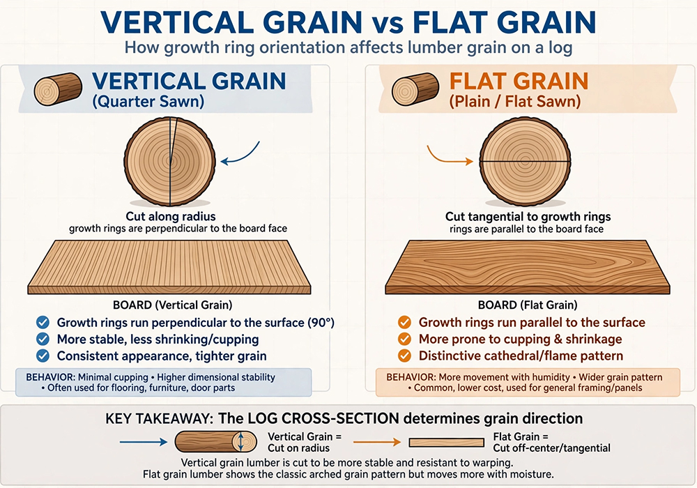 Vertical Grain vs Flat Grain Vertical Grain vs Flat Grain