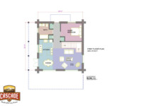 Cascade Handcrafted Log Homes - 1310 Oroville - 1st Floor Plan