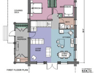 Cascade Handcrafted Log Homes - 1496 Dawson - 1st Floor Plan