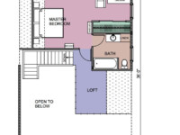 Cascade Handcrafted Log Homes - 1496 Dawson - 2nd Floor Plan