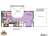 Cascade Handcrafted Log Homes - 2180 Cranberry Cove - 2nd Floor Plan