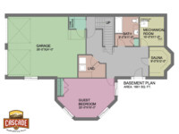 Cascade Handcrafted Log Homes - 4152 Cloudcroft - Basement Floor Plan