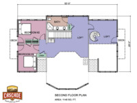 Cascade Handcrafted Log Homes - 3057 Oklahoma - 2nd Floor Plan