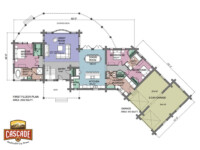Cascade Handcrafted Log Homes - 3080 Christina Lake - 1st Floor Plan