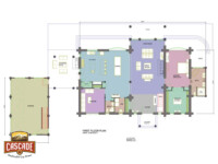 Cascade Handcrafted Log Homes - 3198 Jackson - 1st Floor Plan