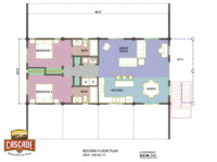 Cascade Handcrafted Log Homes - 3268 Horse Barn - 2nd Floor Plan