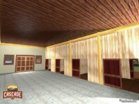 Cascade Handcrafted Log Homes - 3268 Horse Barn - Interior Spacious View