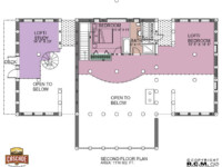 Cascade Handcrafted Log Homes - 3817 Barry - 2nd Floor Plan
