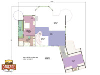 Cascade Handcrafted Log Homes - 4235 Stillwater - 2nd Floor Plan
