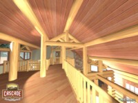Cascade Handcrafted Log Homes - 4235 Stillwater - Interior 2nd Floor View