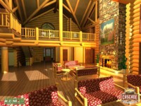 Cascade Handcrafted Log Homes - 4329 Tennessee - Interior Lounge View