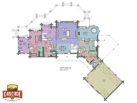 Cascade Handcrafted Log Homes - 4934 Camden - 1st Floor Plan