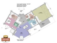 Cascade Handcrafted Log Homes - Arrowhead - 1st Floor Plan