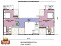 Cascade Handcrafted Log Homes - Breckenridge - 2nd Floor Plan