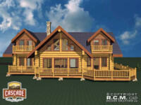 Cascade Handcrafted Log Homes - Breckenridge - Deck View
