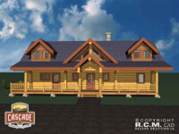 Cascade Handcrafted Log Homes - Breckenridge - Front View