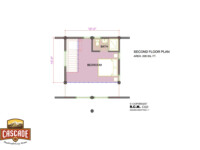 Cascade Handcrafted Log Homes - Getaway Cabin - 2nd Floor Plan