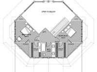 Cascade Handcrafted Log Homes - Hemlock - 2nd Floor Plan